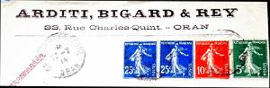 Oran enveloppes pub 1451